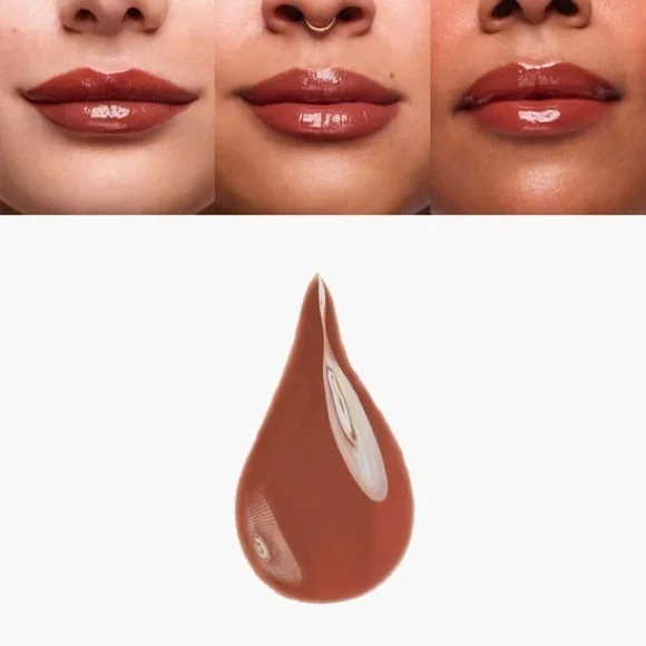 NEW ✨ Stila Plumping High-Shine Lip Glaze in Cinnamon (Set of 2) - Picture 3 of 6